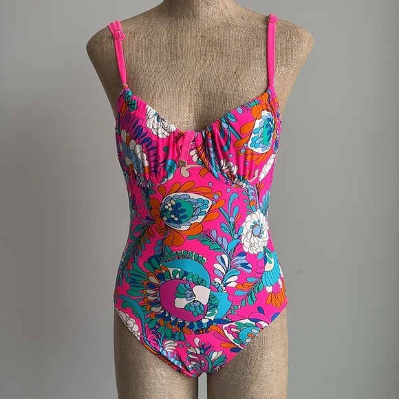 Kate Spade Sea Garden One Piece Swimsuit SMALL NWT - Picture 5 of 7